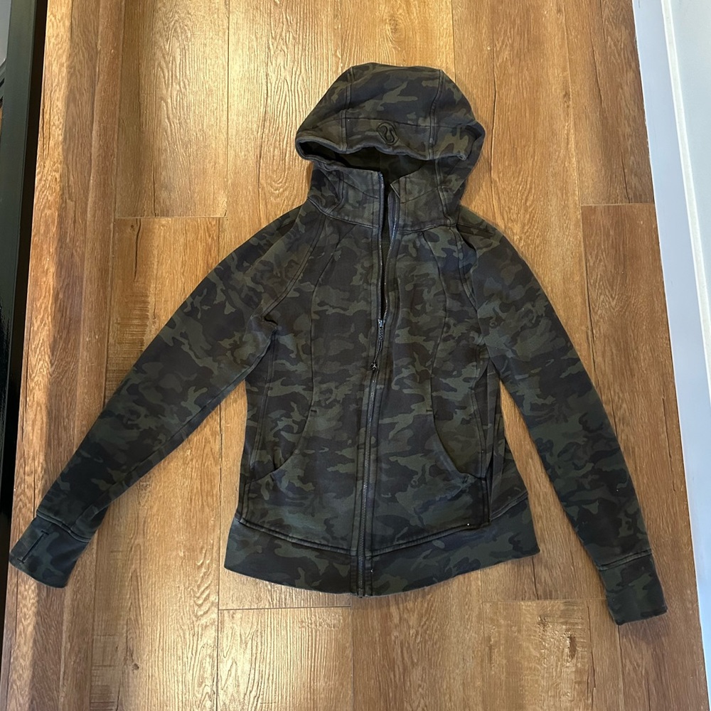 Lululemon Camo Scuba Full-Zip Hoodie